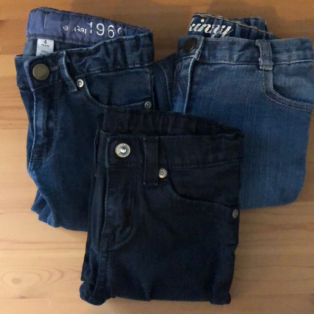4T Skinny Jeans Bundle 3 pair Gap Crazy8 Sonoma